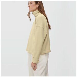 Everlane Turtleneck Sweatshirt in Wheat - Small